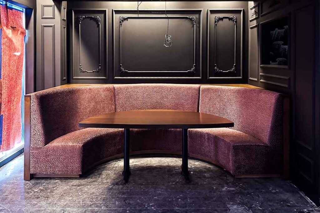 Custom banquette seating u shaped