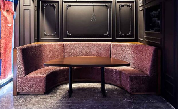 Custom banquette seating u shaped
