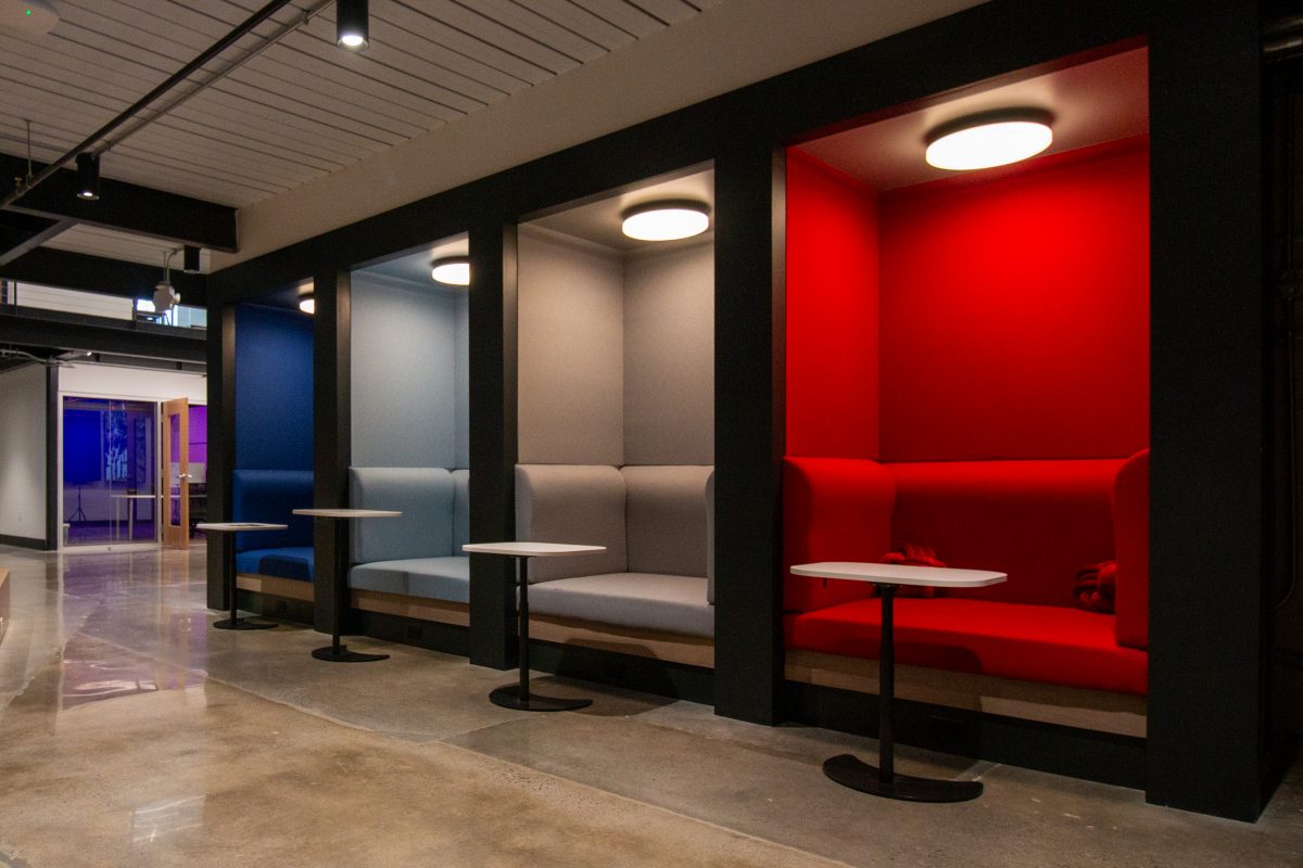 Hive custom banquette seating