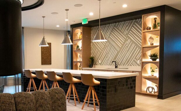 commercial casework shelfs hotel