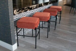 custom millwork hotel barstools