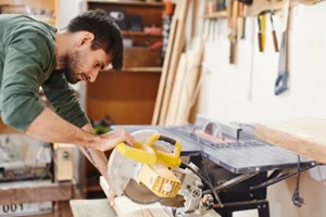 focused woodworking on a machine