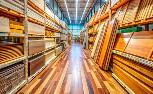 Wooden Planks for Sale at Hardware Store - DIY Supplies