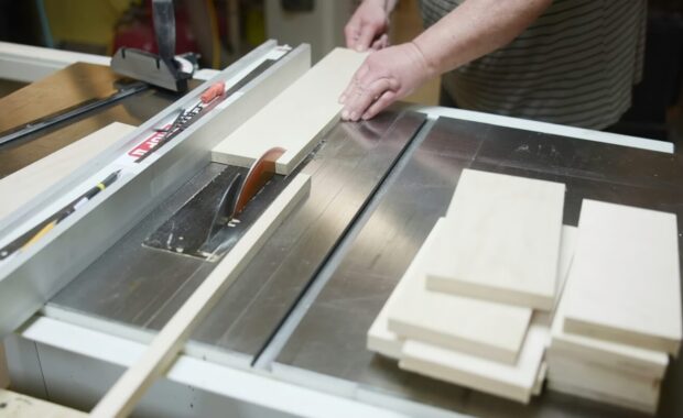 detailed depiction of carpentry with safety and craftsmanship focus